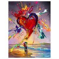 Jim Warren, "Love is in the Air" Hand Signed, Arti