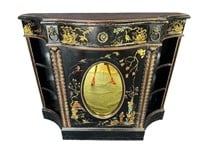 ORIENTAL CHINOISERIE DECORATED CONSOLE