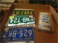 LOT OF 1980'S LICENSE PLATES - B