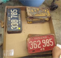 1942, 48 & 49 - LICENSE PLATES - B