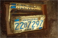 LOT OF 1968 LICENSE PLATES - B