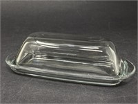 Vintage Glass Butter Dish