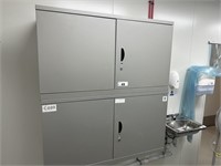 2 Steel 2 Door Wall Mounted Storage Cabinets