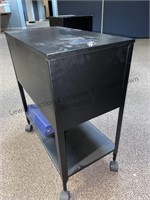 2 Rolling hanging file cart