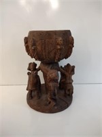 Primitive African Carved Wood Offering Bowl
