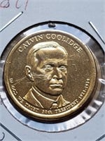 Gold Plated 2011 Calvin Coolidge Presidential Doll