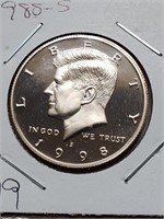 1988-S Clad Proof Kennedy Half Dollar