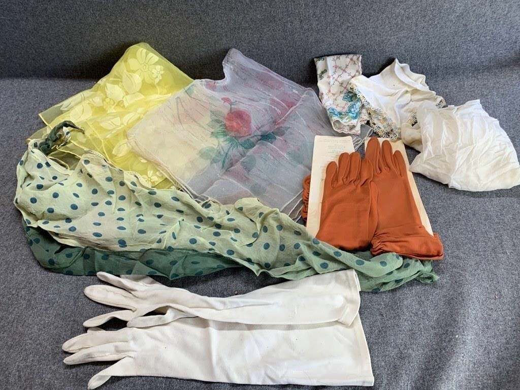 Vintage Scarves & Gloves