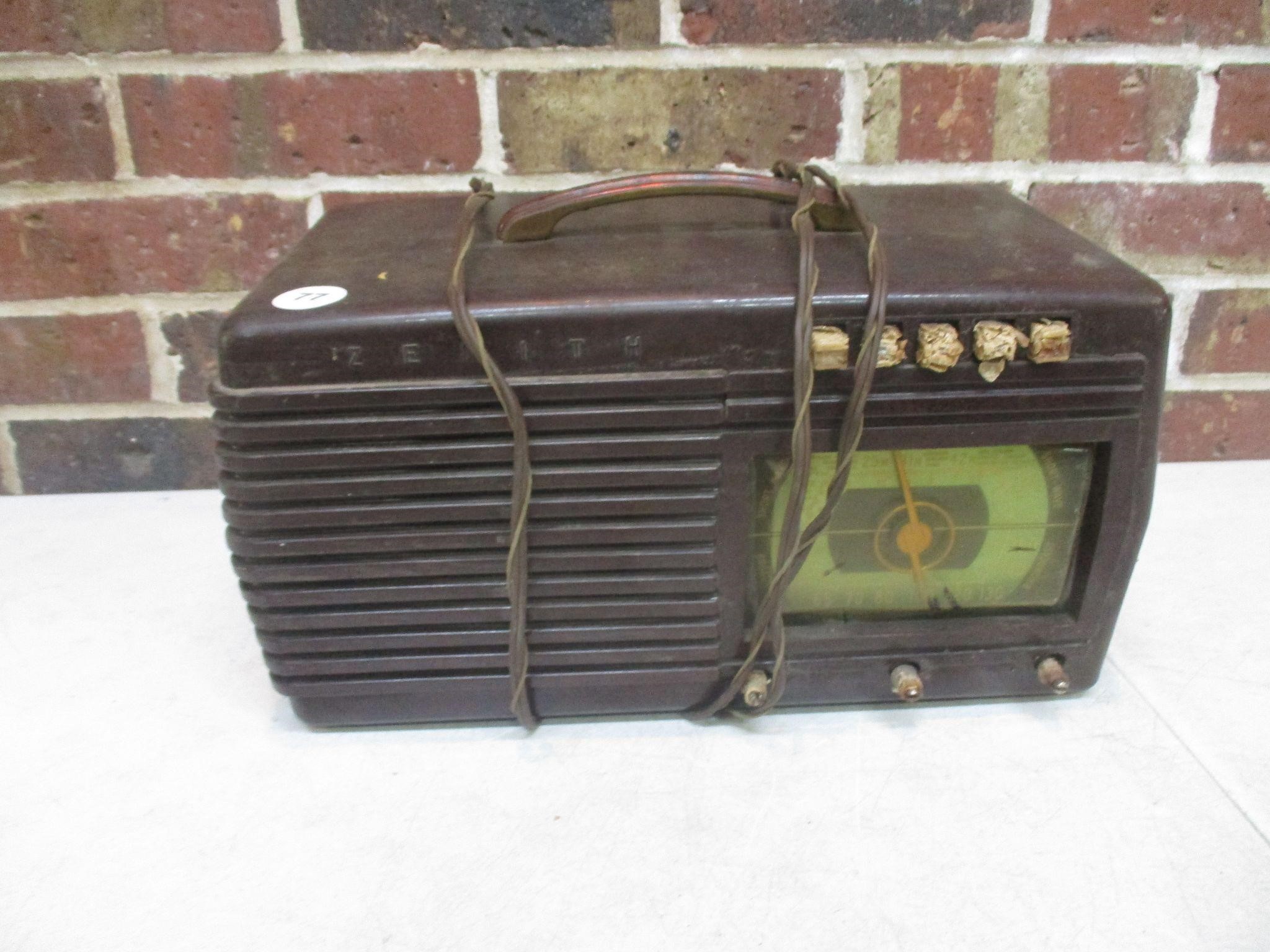Vintage Zenith AM Radio (as is)