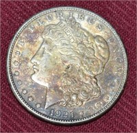 1921s US Morgan 90% Silver Dollar Coin
