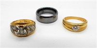 3 Men's Rings