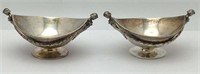 Pair Of Coin Silver Gorham Figural Salts