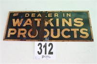 Vintage Metal Watkins Products Sign(R1)