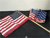 Group of us flags