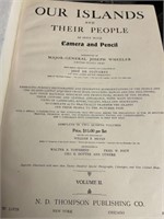 OUR ISLANDS and THEIR PEOPLE 1899 BOOK ILLUSTRATED