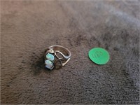.925 Silver ring with beautiful stones