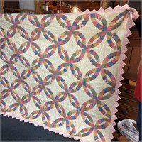 Hand Sewn Triangle Edge Quilt