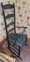 Vintage Wooden Ladderback Rocking Chair