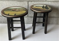 Hand Painted Stools