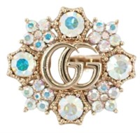 Gucci GG Rhinestone Ring