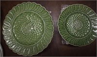 Lot of Majolica Type Chinaware Plates