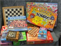 Assorted Board Games & Puzzles