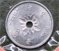 1952 Laos 10 Cents