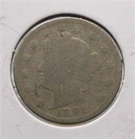 1891 Liberty V Nickel