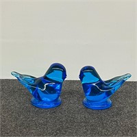 2 - VTG Glass Bluebirds of Happiness