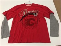New Calgary Flames Size XL T-Shirt w/ Sleeves