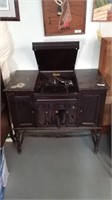 Antique Brunswick phonograph minor damage to