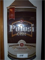 Good Old Potosi Beer Metal Sign - Shaped like Beer