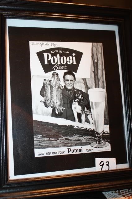 Good Old Potosi Beer-Thrill of the Day -Framed Pri