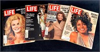 Set of (4) Life Magazines 1970's Celebrities