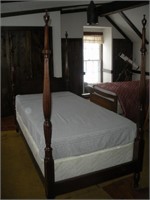 Kindel Furniture Co. Four-Poster Single Bed