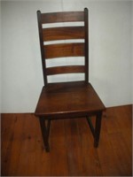 Walnut Chair  41 Inches Tall