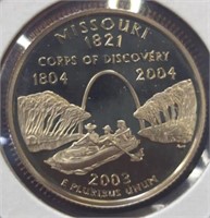 Proof 2003s Missouri quarter