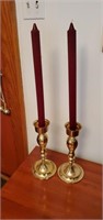 Pair of candle sticks approx 12 inches tall