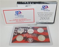 2008 U.S. Silver Quarter Proof Set