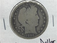 1906 Barber Half Dollar