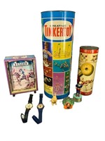 Vintage Toys, Music Box Does not Play. Tinker Toys