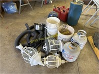 2 Propane Tanks, Lamp Parts, Misc.