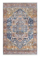 New Indoor vintage Area rug in orange 
Size 32”