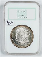 1879-S  Morgan Dollar   NGC MS-63  Rim tone