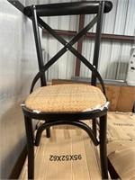 (4) NEW Outdoor Chairs with Wicker Seat