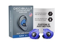 Decibullz - Custom Molded Earplugs, 31dB Highest N