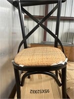 (6) NEW Outdoor Chairs with Wicker Seat