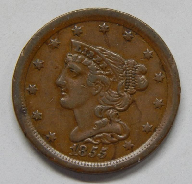 1855 Half Cent