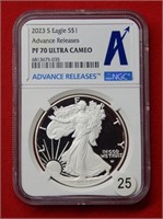 2023 S American Eagle NGC PF70 1 Ounce Silver