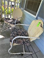 2qty Vintage Metal Chairs